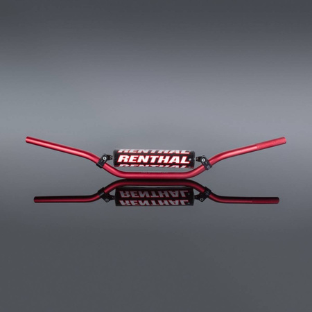 Kierownica 7/8 cala (22mm) mx handlebar red cr high/ricky johnson padded kolor czerwony z gąbką