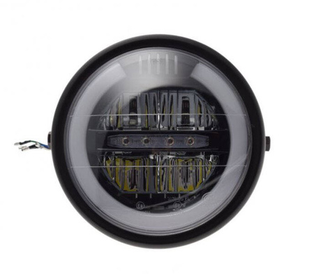 Lampa przód uniwersalna LED do motocykli ECE E8
