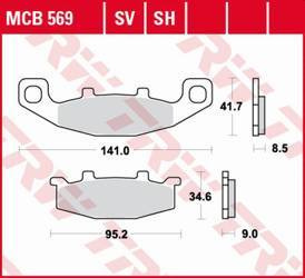 Klocki hamulcowe kh129 sinter street kawasaki gpz 400r '89-, zzr 500/600 '90-'92, gpx 600r '88-'99, zr 750 '91-'99, gpz 900r '90-'94, zr 110