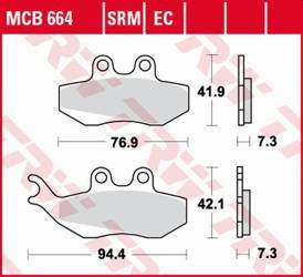 Klocki hamulcowe kh194 organic aprilia rs 50 99-10, rx 50 95-06, pegaso 125 92-95, rx 125 92-99, przód (promocja)