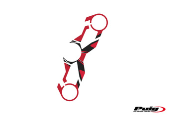Radikal osłona półki kierownicy puig do kawasaki ninja 250sl 15-16 czerwony