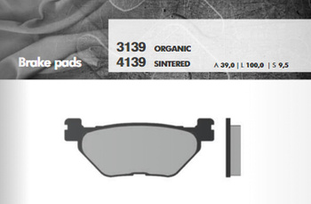 Klocki hamulcowe kh319/2 spiek metaliczny (złote) (ft 4139)