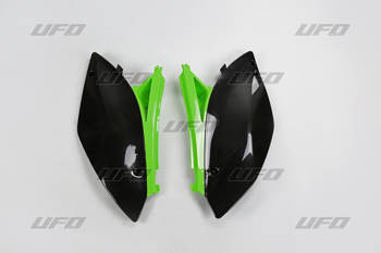 Boczki tylne kawasaki kxf 250 '09-'12 kolor oem (czarny/zielony)
