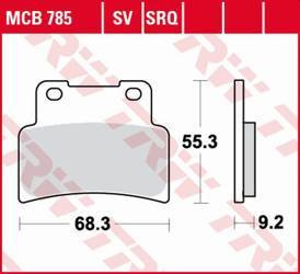 Klocki hamulcowe kh432 sinter street aprilia rs 125 '07-'13, sl 750 shiver/drosoduro '07-'17, na 850 mana '07-'16, sl 900 shiver, smv 900 dr