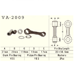 Vesrah - Korbowód Yamaha Yfs200 Blaster 88-06r.
