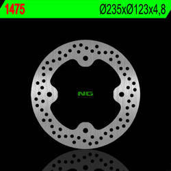 Tarcza hamulcowa przód polaris ranger rzr 570 '12-'13, rzr 800 '08-'14 (235x123x4,8) (4x11,5mm)