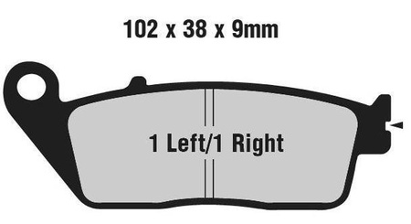Klocki hamulcowe HONDA VT600 HONDA VFR750 Yamaha WR 
