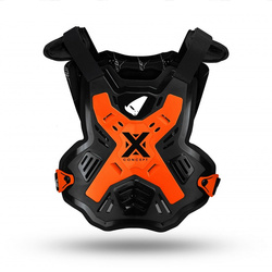 OSŁONA KLATKI PIERSIOWEJ X-CONCEPT KOLOR CZARNY / POMARAŃCZOWY FLUO ROZMIAR UNI (CE LEVEL 2) - ZASTĘPUJE PT02272FFL - KOLEKCJA 2024