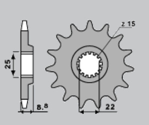 Zębatka tylna aluminiowa (anodowana) 702 48 czerwona
