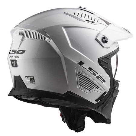 Kask modułowy LS2 OF606 Drifter Solid White z odpinaną maską