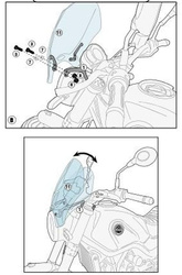 Mocowanie szyb 100alk, 100albk, 140ak, 140sk benelli leoncino 500 (17-18)