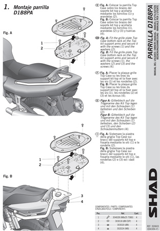 Stelaż kufra tylnego Shad do Kawasaki Z1000 SX (11-14)