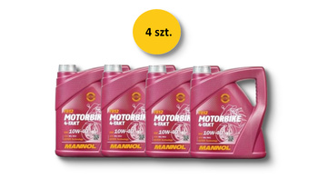 OLEJ SILNIKOWY 4T MOTORBIKE 10W40 4L ESTER + MA2 SYNTETYK (7812) (API SN) KARTON 4 SZTUKI (PAKIET)