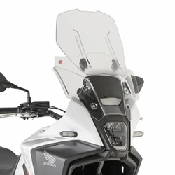 SZYBA HONDA NX 500 '24-'25, (MAX 53,5 X 45 CM) REGULOWANA AIRFLOW (12 CM ZAKRES REGULACJI) PRZEZROCZYSTA