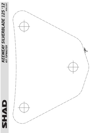 Stelaż kufra tylnego Shad do Keeway Silver Blade 125/150