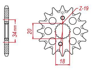 Zębatka przednia 2157 15 crf 150r '07-'22 (jtf1310.15)