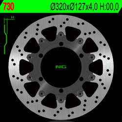 Tarcza hamulcowa przód ktm 625/640/690 (320x127x4) (6x6,5mm)
