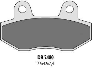 Klocki hamulcowe kh86 - zastępują db2480mx-n oraz db2480qd-n