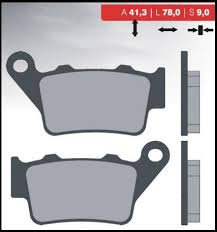 Klocki hamulcowe kh208 spiek metaliczny (złote) (ft 4088)