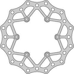 Tarcza hamulcowa tył yamaha yz125 wrf 250 wr 250 '02-07 (245x115x4mm)