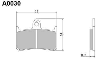 NISSIN KLOCKI HAMULCOWE KH187 PREMIUM SEMI-METALLIC (SPIEK METALICZNY) (ECE R90) (MADE IN JAPAN) (2P-203NS)
