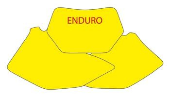 Komplet naklejek (oklein) pod numery startowe yamaha wr 250f '07-'14, wr 450f '07-'11