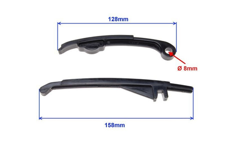 Prowadnice łańcuszka rozrządu skuter Piaggio 4T