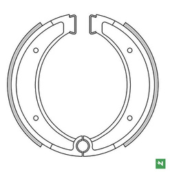 Szczęki hamulcowe przód/tył husqvarna ae 500 '84-, cr 125 '81-'84, cr 240/250/390, cr 430 '81-'81, cr 490 '83-, (162x25mm)