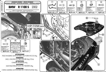 Stelaż Kufra Centralnego Bmw R1100 S