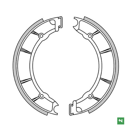 SZCZĘKI HAMULCOWE PRZÓD MOTO GUZZI V 7 700 '67-'76 (220X40MM)
