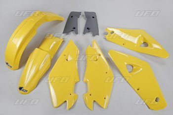 Komplet plastików husqvarna 2t '00-'04, 4t '02-'04 kolor oem (żółty/grafitowy) (hu600e999)
