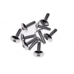 Śruba owiewki motocykla aluminiowa 6X20 Srebrna