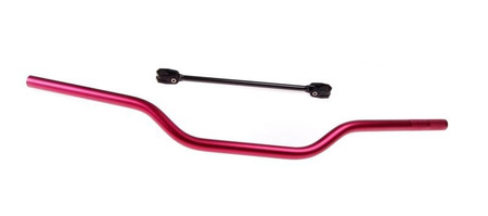 Kierownica aluminiowa enduro Cross czerwona 22mm
