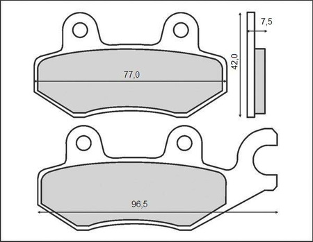 Klocki hamulcowe kh165 / kh215 (ft 3064)
