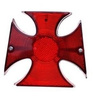 Lampa tylna do motocykla Krzyż z Podświetleniem