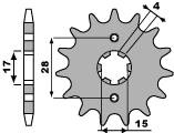 Zębatka przednia 272 14 18nc (łańc. 420)
