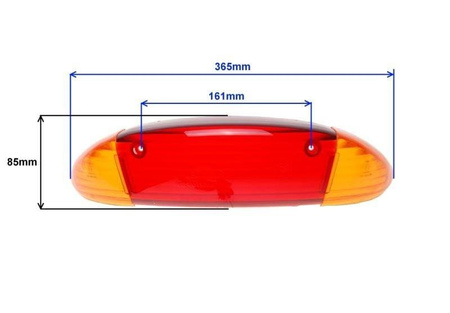 Klosze lampy tylnej skuter 2T 4T Qt-4