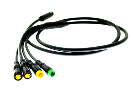 Kabel Przewód E-Bus Bafang 1060mm 4 Końcówki Wyświetlacz Manetka Hamulce Sterownik.Silnik