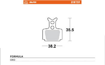 Moto-master bike pro klocki hamulcowe rowerowe sinter metaliczne