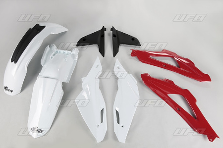 Komplet plastików husqvarna tc 450 4t '08-'10 kolor oem (biały/czerwony/czarny) (hu609e999)