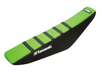 Pokrowiec/poszycie na siedzenie kawasaki kxf 250 '21-'23, kxf 450 '19-'23, replica kawasaki racing team 2021, kolor czarny/zielony