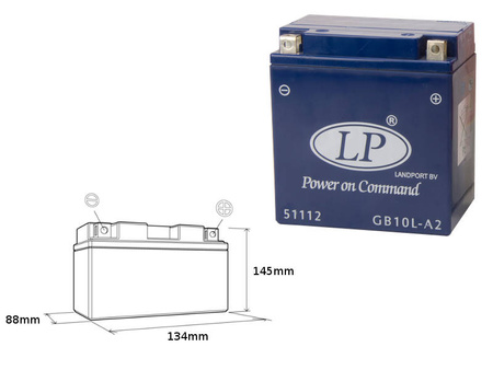 Landport akumulator żelowy gb10la2 bezobsługowy - zalany (4)