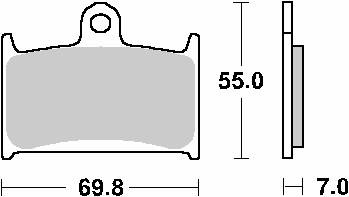 Hamulcowe kh145 / kh236 street ceramic kolor czarny pasuje do: yamaha rf900, suzuki gsf1200 `96-00