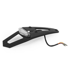 Mocowanie tablicy rejestracyjnej z lampą led 1,1/0,2w (tylne + stop) z homologacją kolor czarny