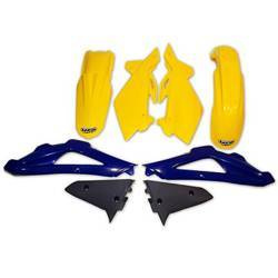 Komplet plastików husqvarna tc 125/250 '05-07 kolor oem (żółty/niebieski/grafitowy) (hu602e999)