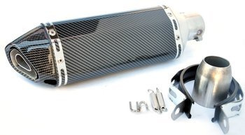 WYDECH TŁUMIK SPORTOWY NAKLEJKA UCHWYTY MOCOWANIA