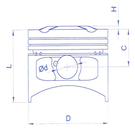 Tłok meteor vespa p125x (53,50)