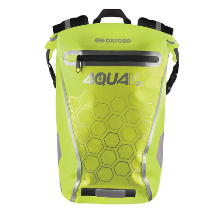 plecak wodoodporny model aqua v-20 pojemność 20l kolor żółty fluo/biały (stary kod: ol997)