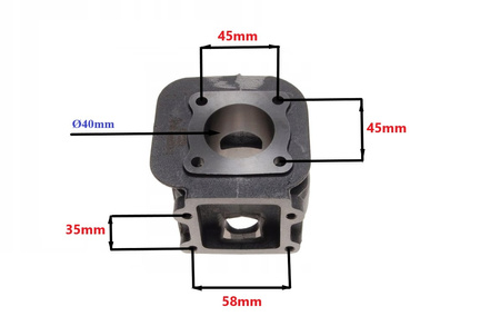 Cylinder Żeliwny Power Force Basic Aprilia Rs Mbk Booster Yamaha Bws Minarelli Vertical 40mm 2t
