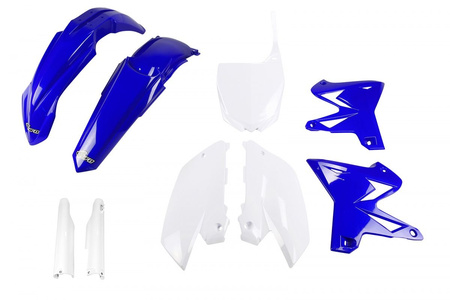 Komplet Plastików (Full Kit) Z Osłonami Teleskopów (Amortyzatorów) Yamaha Yz 125 / 250 '05-'07 Restyling Kolor Oem (Niebieski Biały)